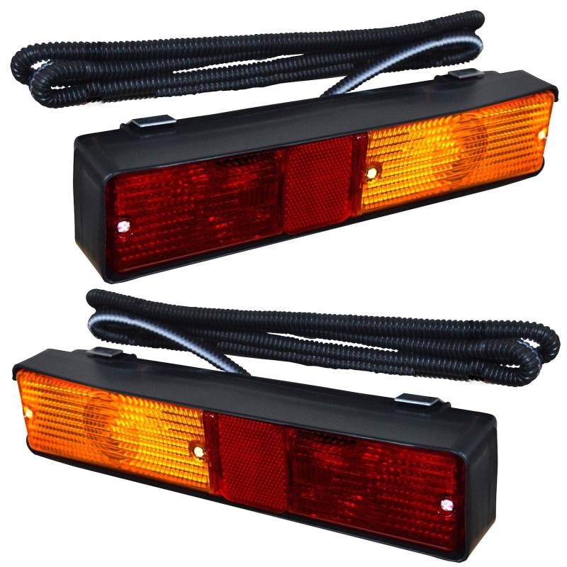 APSMOTIV -Blindesignaltraktor -Rücklichter 12 -V -Heck -Heckansiedler Blinker Leuchten Blinker Leuchte -Montage -Set für Massey Ferguson 300 Serie Traktor -Seitenanzeige von APSMOTIV