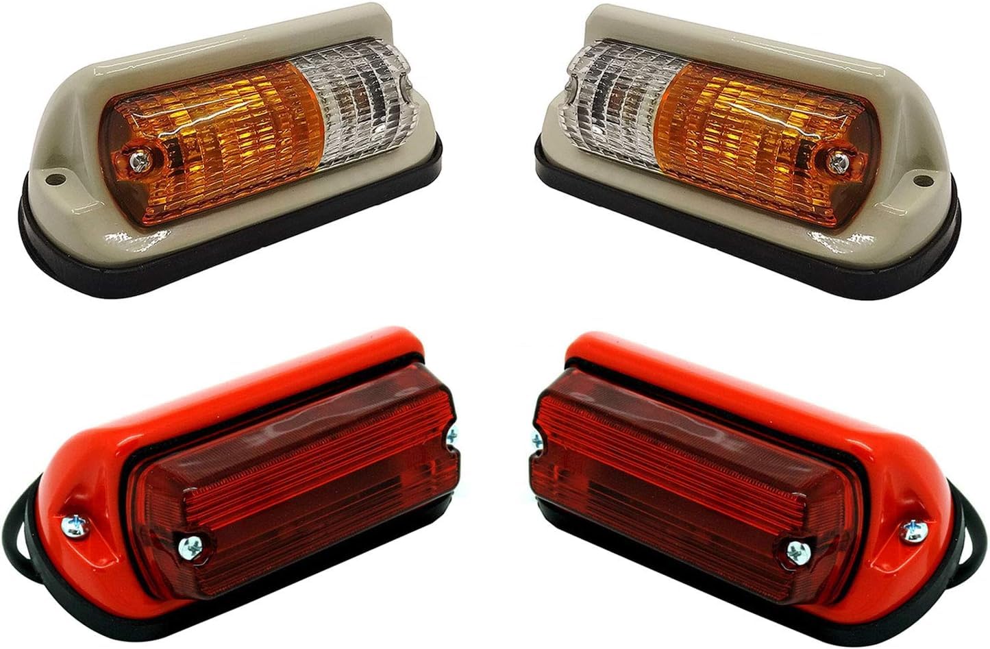 APSMOTIV Traktor Seitenleuchten und Blinker und Rückleuchten Lampe Rücklicht Set ohne Leuchtmittel Kompatibel mit Massey Ferguson Traktor 135 135 Benzin 148 165 168 175 178 185 188 von APSMOTIV