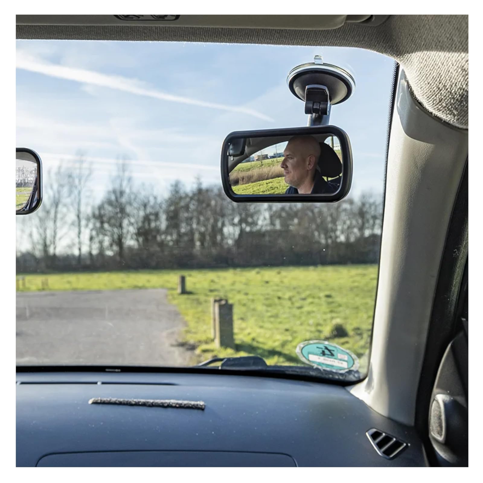 APT Panorama Rückspiegel mit 4cm Flexarm - Universal Innenspiegel Wohnmobil Caravan Spiegel von APT