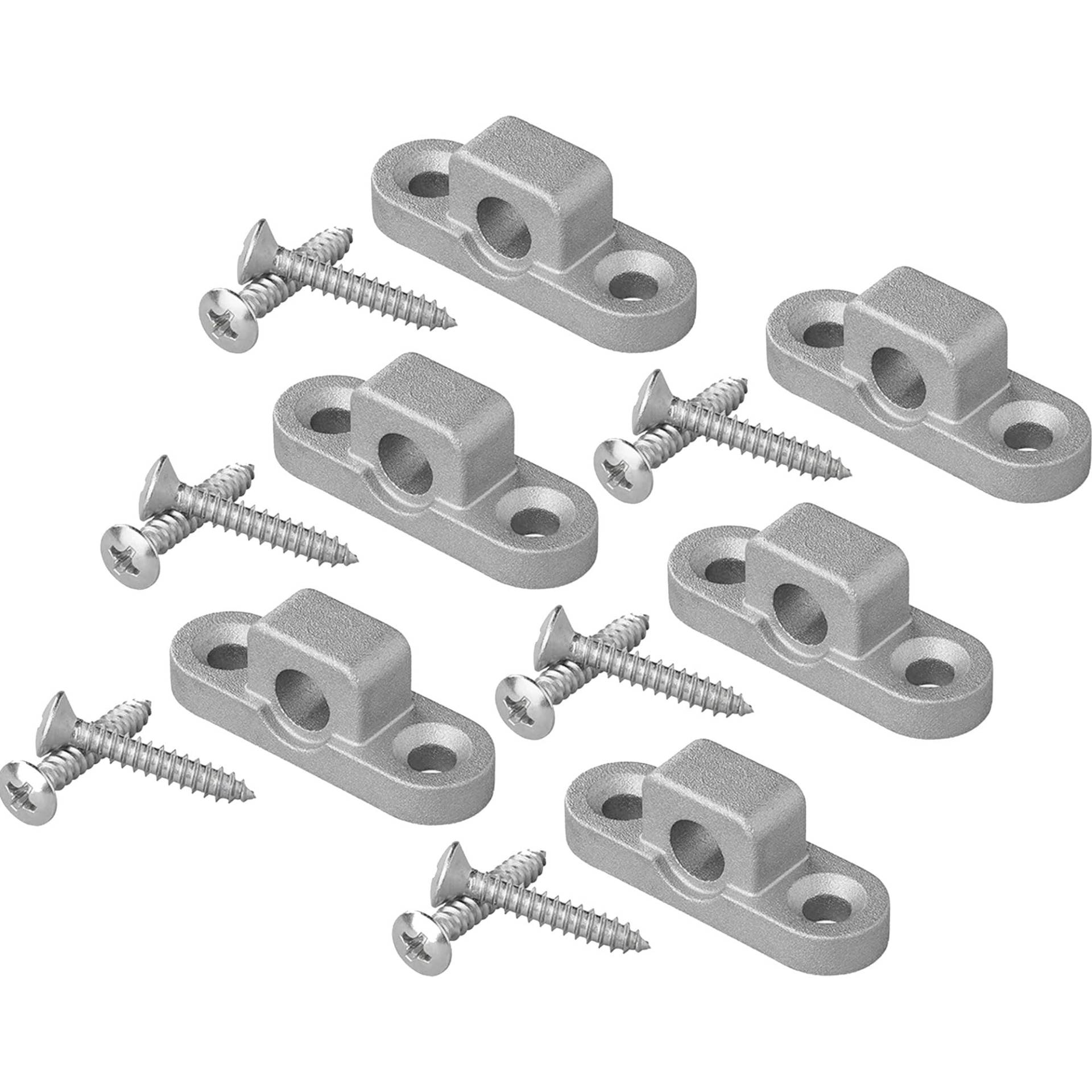 APT Vorzeltöse waagerecht Metall 6 Stück Wandöse Befestigungsösen für Wohnwagen, Wohnmobil Ösen von APT