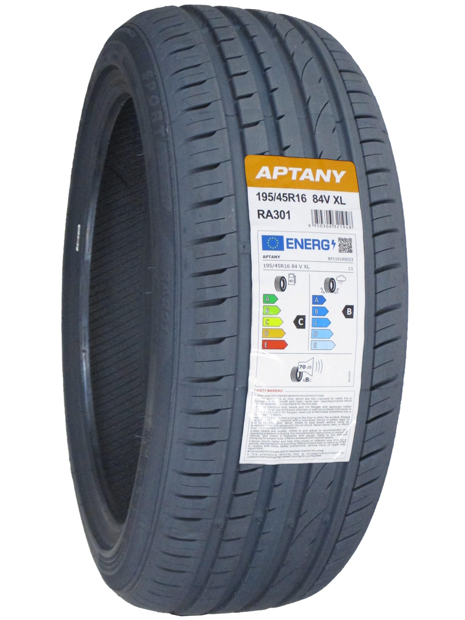 Aptany RA301 XL - 195/45R16 84V - Sommerreifen von APTANY