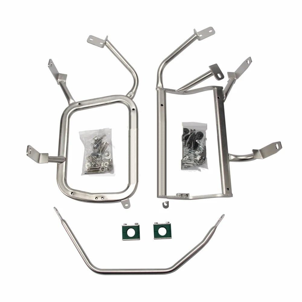 Motorrad Gepäck Halter Regal Für F750GS/F850GS ADV Motorrad Edelstahl Seite Hinten Gepäck Rack Träger Montage Halterung Geändert Zubehör von APUTRCI