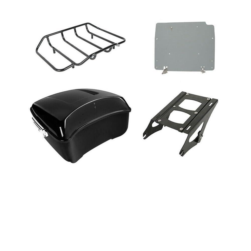 Motorrad Gepäck Halter Regal Motorrad King Pack Stamm Gepäck Montage Rack Grundplatte Für Ha&rley Tour Pak Für Touring Für Road King Street Glide 2014-2019 von APUTRCI