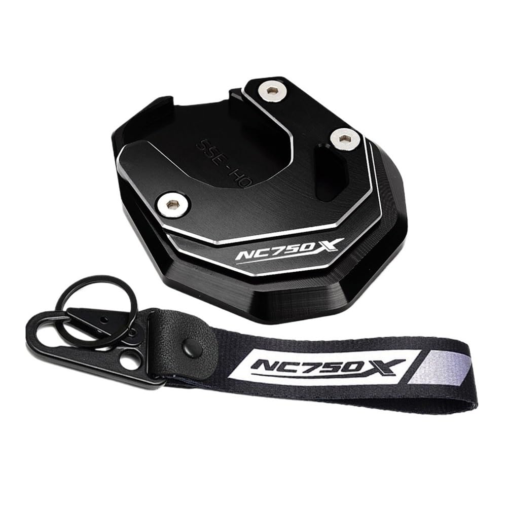 Motorrad Seitenständer Pad Für NC750X NC 750X NC750 X 2014-2020 2021-2024 Motorrad Schlüsselanhänger Seitenständer Pad Kickstand Enlarger Support Extension von APUTRCI