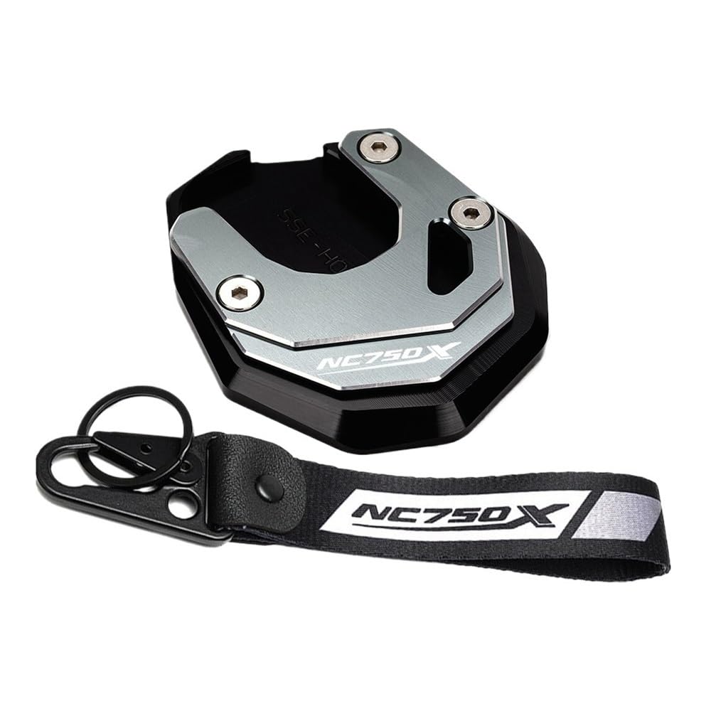 Motorrad Seitenständer Pad Für NC750X NC 750X NC750 X 2014-2020 2021-2024 Motorrad Schlüsselanhänger Seitenständer Pad Kickstand Enlarger Support Extension von APUTRCI