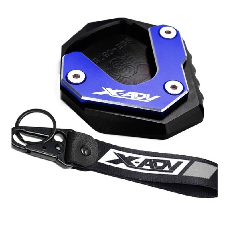 Motorrad Seitenständer Pad Für X ADV XADV 750 XADV750 2017-2023 2020 2021 2022 Motorrad CNC Zubehör Seite Stehen Kickstand Enlarger Pad Schlüsselbund von APUTRCI