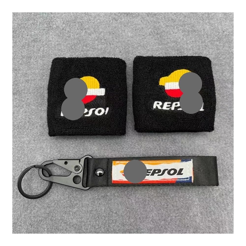 Öleinfülldeckel Stecker Abdeckung Mo&torrad HRC Stickerei Logo Flüssigkeit Öl Vorne Hinten Bremse Kupplung Reservoir Tasse Abdeckung Socken Für CBR600RR CBR1000RR RE&PSOL von APUTRCI