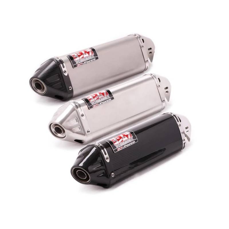 Yoshimura Escape Moto DB Killer Universal-Auspuffschalldämpfer für PCX125 NMAX155 FZ1N Z900 S1000RR CBR500R R6 (Typ A mit Aufkleber) von APWRDZYS