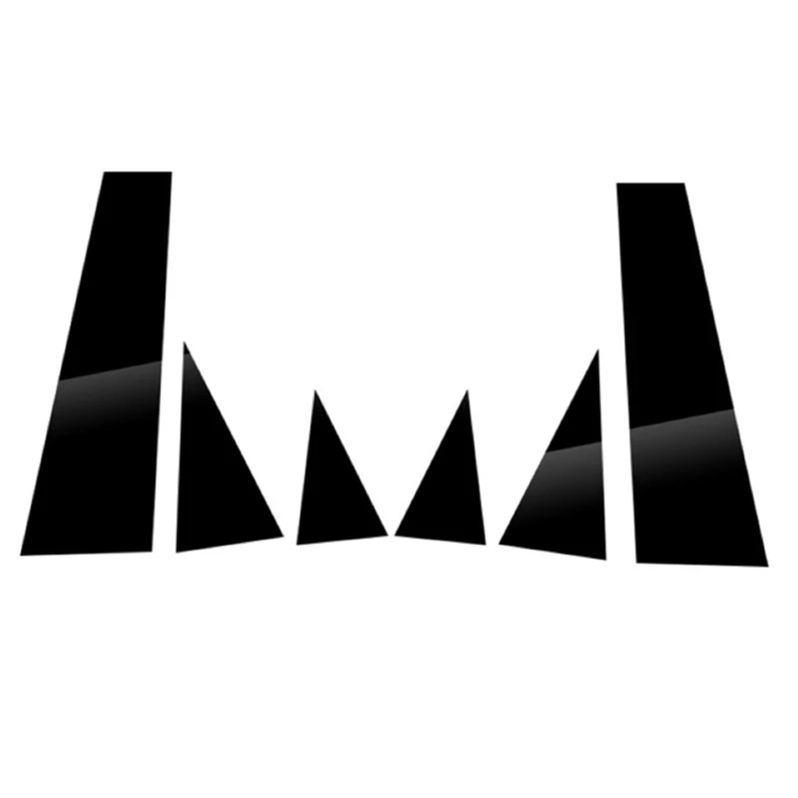 AQWAL Kompatibel Mit Skoda Für Rapid 2011 2012 2013 2014 2015 2016 2017–2021 Autoseitentürfenster-Säulenpfostenverkleidungsabdeckung BC-Säulenaufkleber Autofenster-BC-Säule von AQWAL