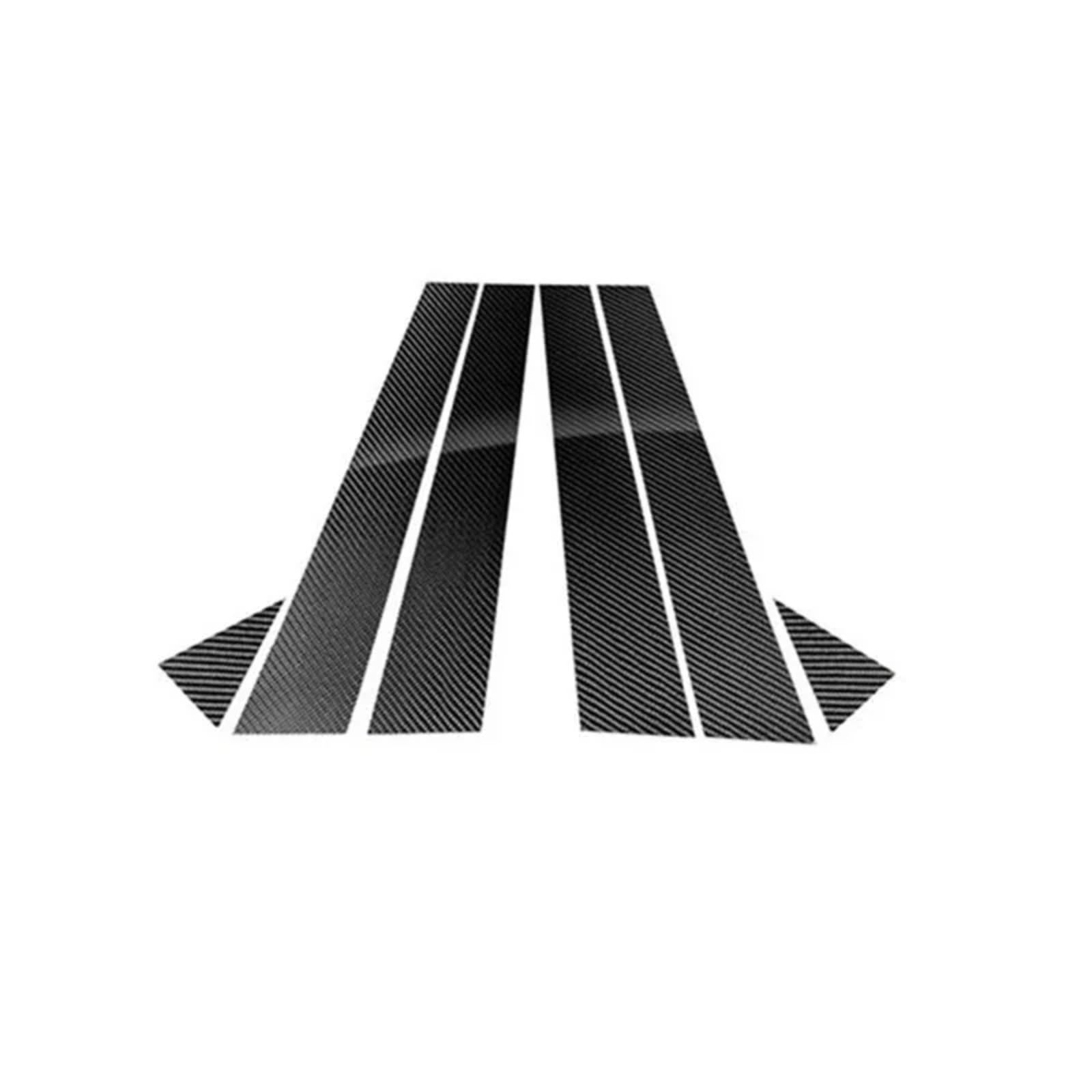 Kompatibel Mit Für A6 C7 2012 2013 2014 2015 2016 2017 2018 Autofenster-Säulenpfostenverkleidungsaufkleber BC-Säulenabdeckungsaufkleber BC-Säulenverkleidung Autofenster-BC-Säule(Carbon Fiber Look) von AQWAL