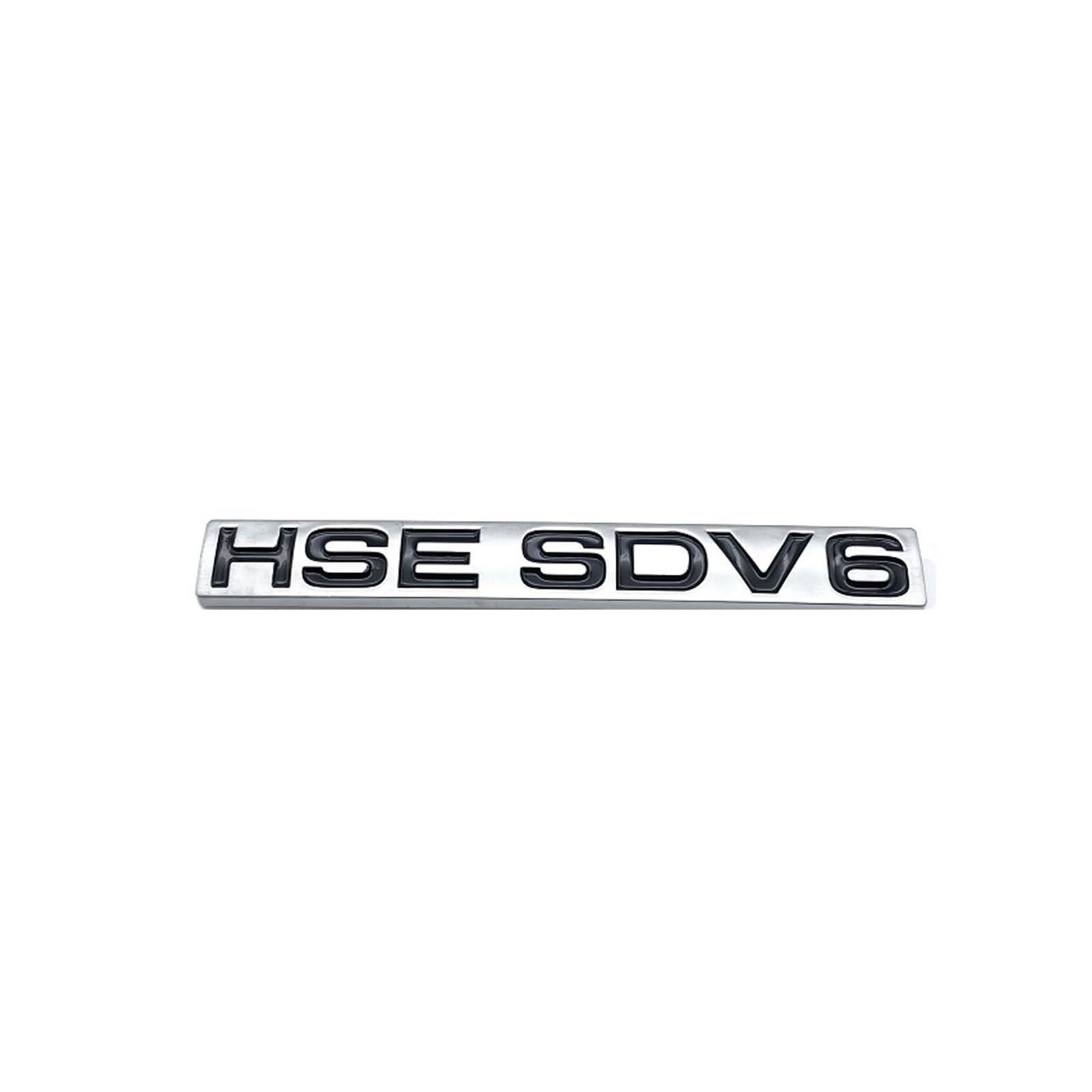 AQXYWQLL 3D-ABS-Buchstaben HSE SDV6 Edition Emblem Kompatibel mit Kofferraumabzeichen Logo-Aufkleber Chrom Silber Schwarz Rot(Matte Silver) von AQXYWQLL