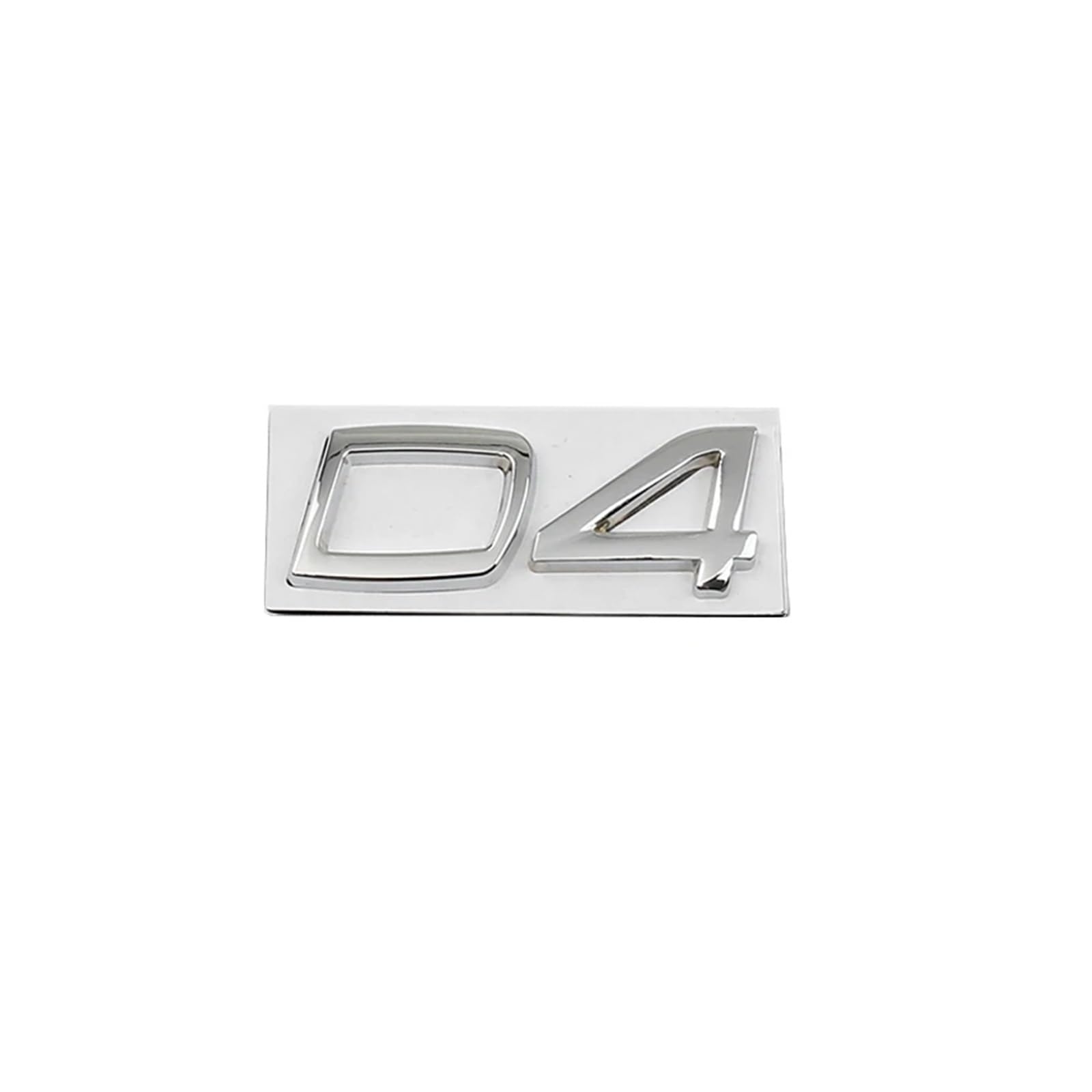 AQXYWQLL Auto Metall D2 D3 D4 D5 D6 D7 Buchstaben Logo Kofferraum Emblem Abzeichen Aufkleber Kompatibel mit S40 S60 V40 V50 XC40 XC60 V70 V60 S90 C30 XC90(Color:D4 Silver) von AQXYWQLL