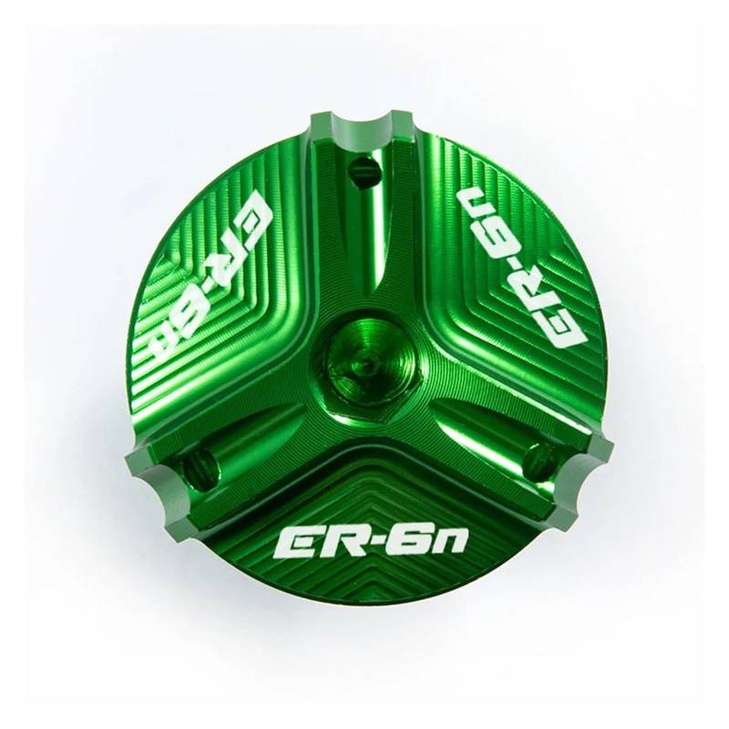 AQXYWQLL Kompatibel mit ER6N ER-6N 2009 2010 2011 2012 2013 2014 2015 2016 Motorradmotoröl-Einfülldeckel Ölfilterabdeckung Zubehör(ER6N green) von AQXYWQLL