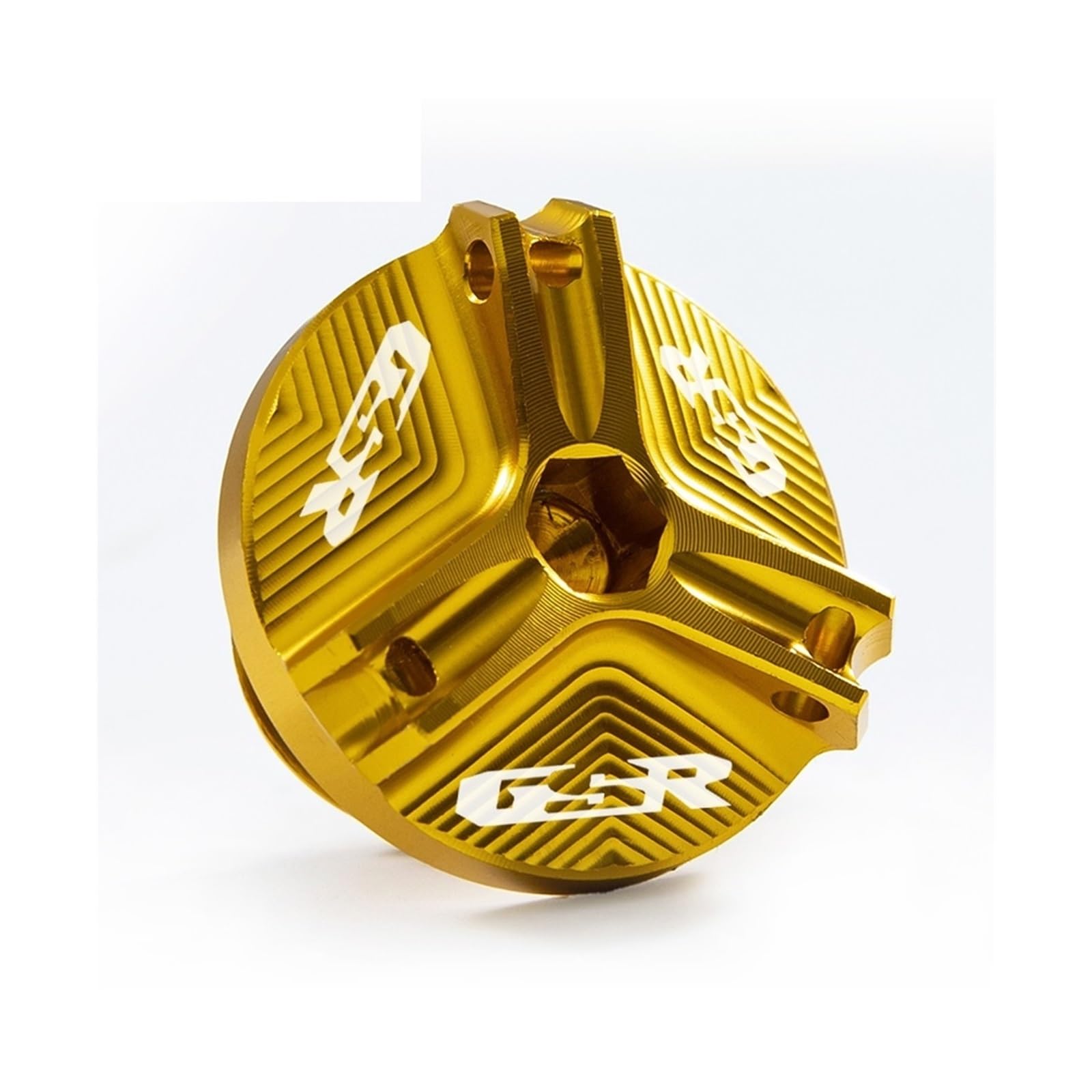 AQXYWQLL Kompatibel mit GSR 750 400 600 GSR750 GSR400 GSR600 Motorrad-Vorderradbremstankdeckel und Motoröl-Einfülldeckel-Zubehör(Oil Filler Cap golden) von AQXYWQLL