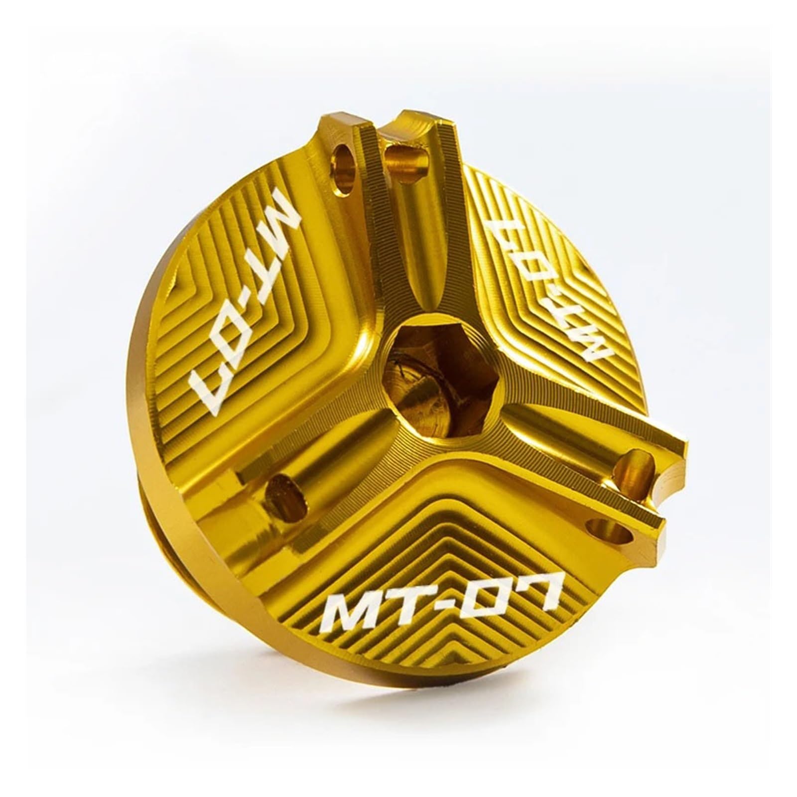 AQXYWQLL Kompatibel mit MT07 MT-07 FZ07 MT 07 2014 2015 2016 2017 2018 2019 2020 2021 2022 Motoröl-Einfülldeckel-Schutzzubehör(MT07 golden) von AQXYWQLL