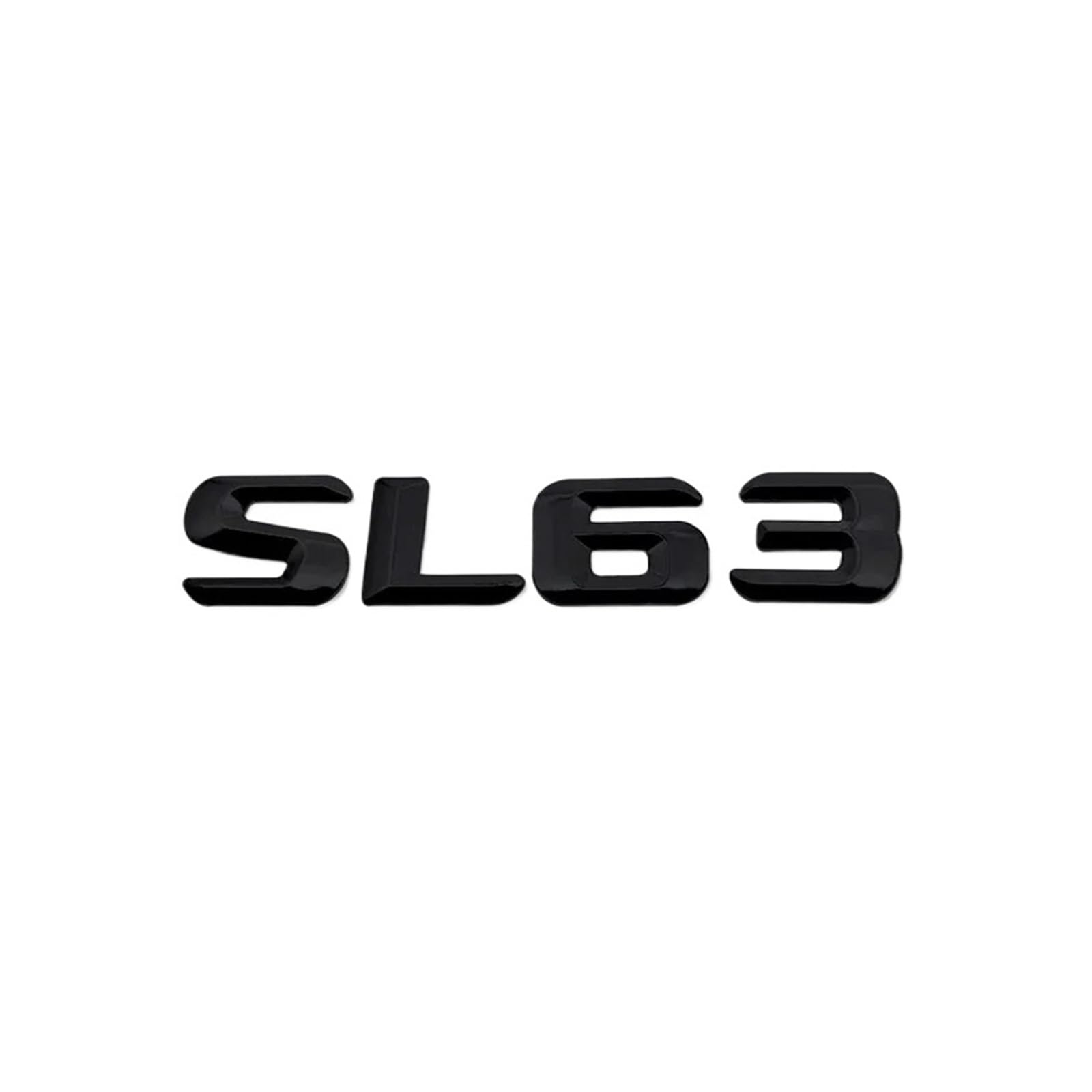 AQXYWQOL 3D-Auto-Heck-Nummern-Buchstaben-Emblem, kompatibel mit SL63 SL65 SL280 SL300 SL320, Auto-Heck-Kofferraum-Abzeichen-Aufkleber-Dekoration Farbe ist konstant, verblasst nicht und beschädigt(SL63 von AQXYWQOL