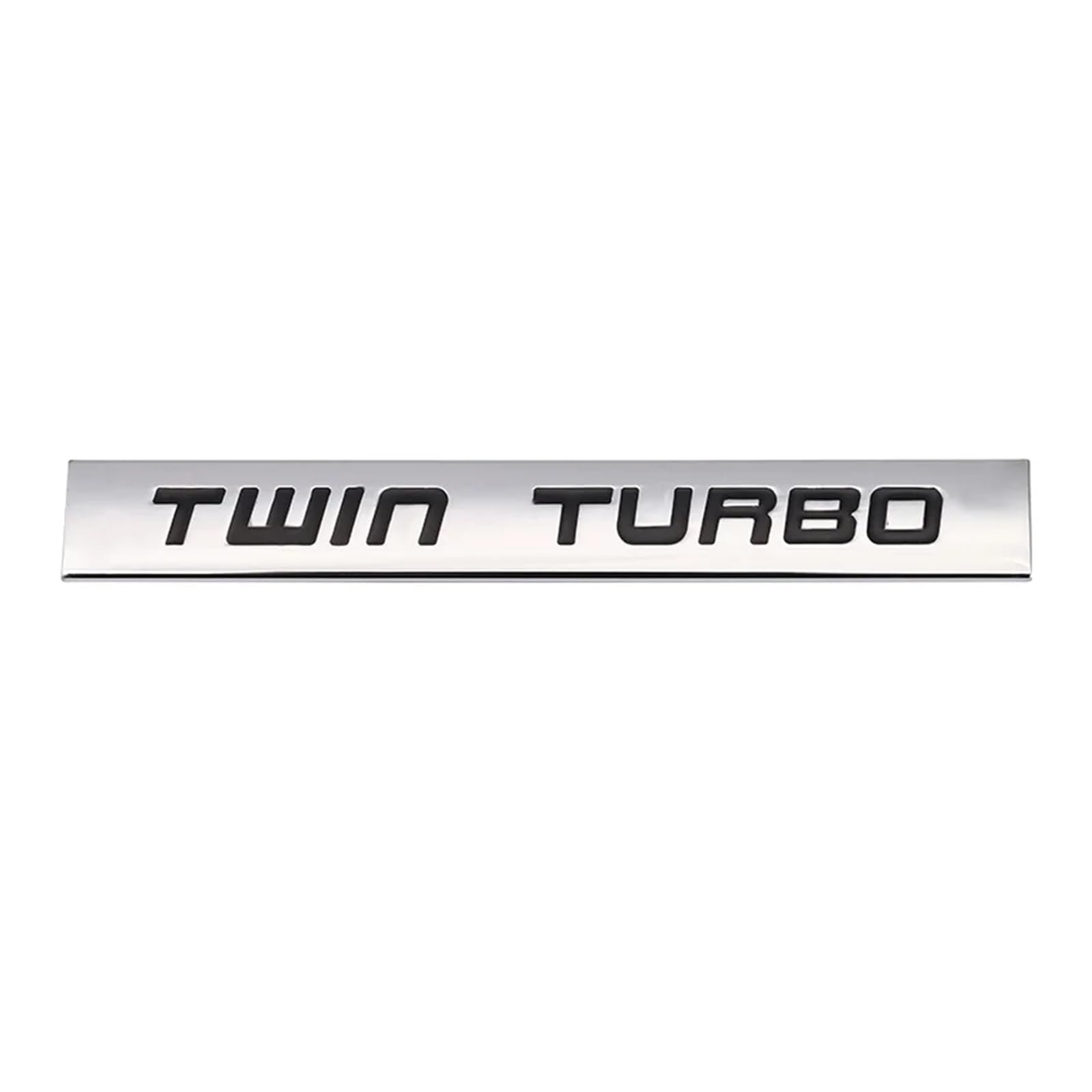 AQXYWQOL 3D Metall Auto Aufkleber TWIN Turbo Turbolader Kompressor Emblem Abzeichen Aufkleber Farbe ist konstant, verblasst nicht und beschädigt(TWIN Turbo) von AQXYWQOL