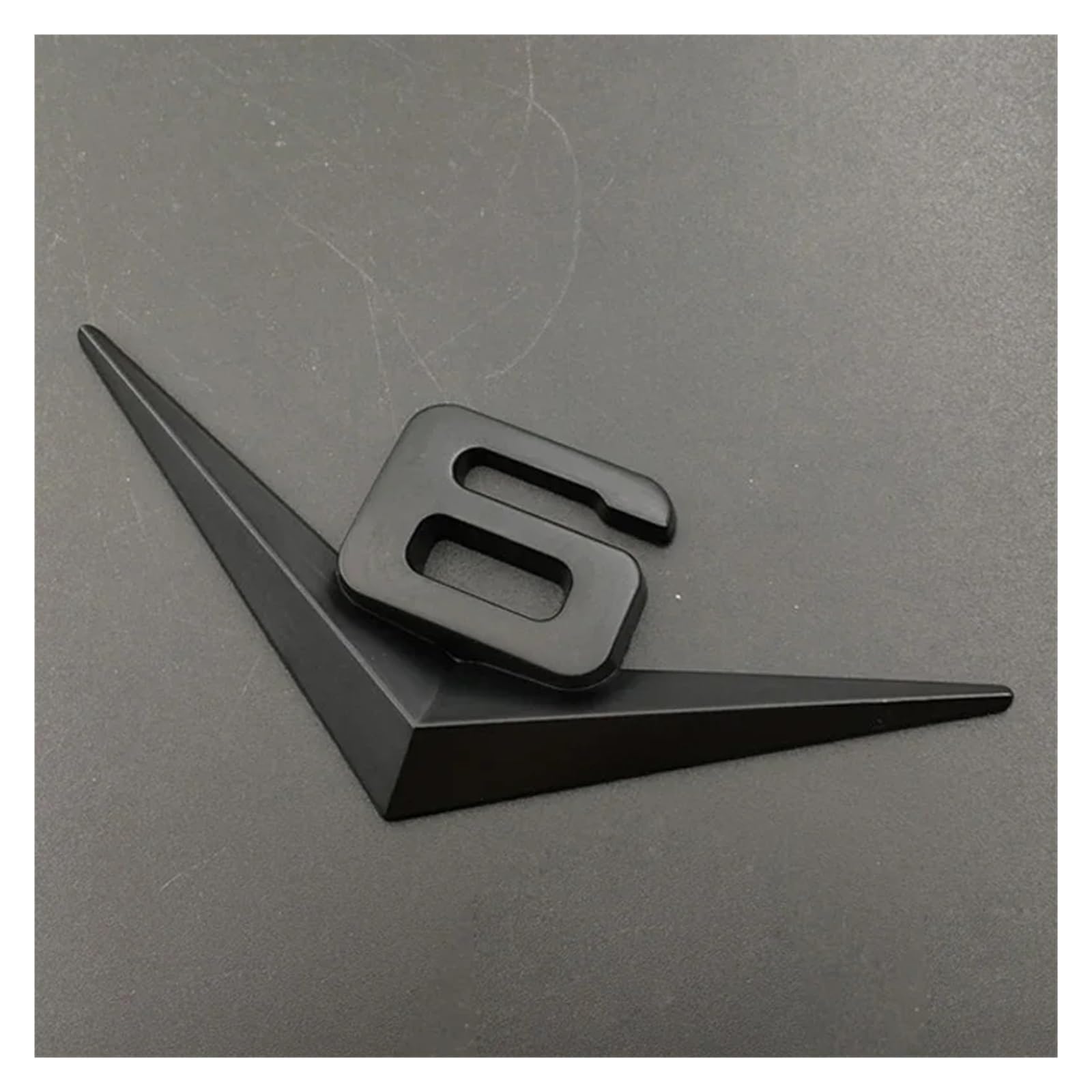 AQXYWQOL 3D Metall Chrom Schwarz V6 V8 Buchstaben Hinten Kofferraum Kotflügel Abzeichen Emblem Aufkleber Aufkleber Farbe ist konstant, verblasst nicht und beschädigt(V6 Black) von AQXYWQOL
