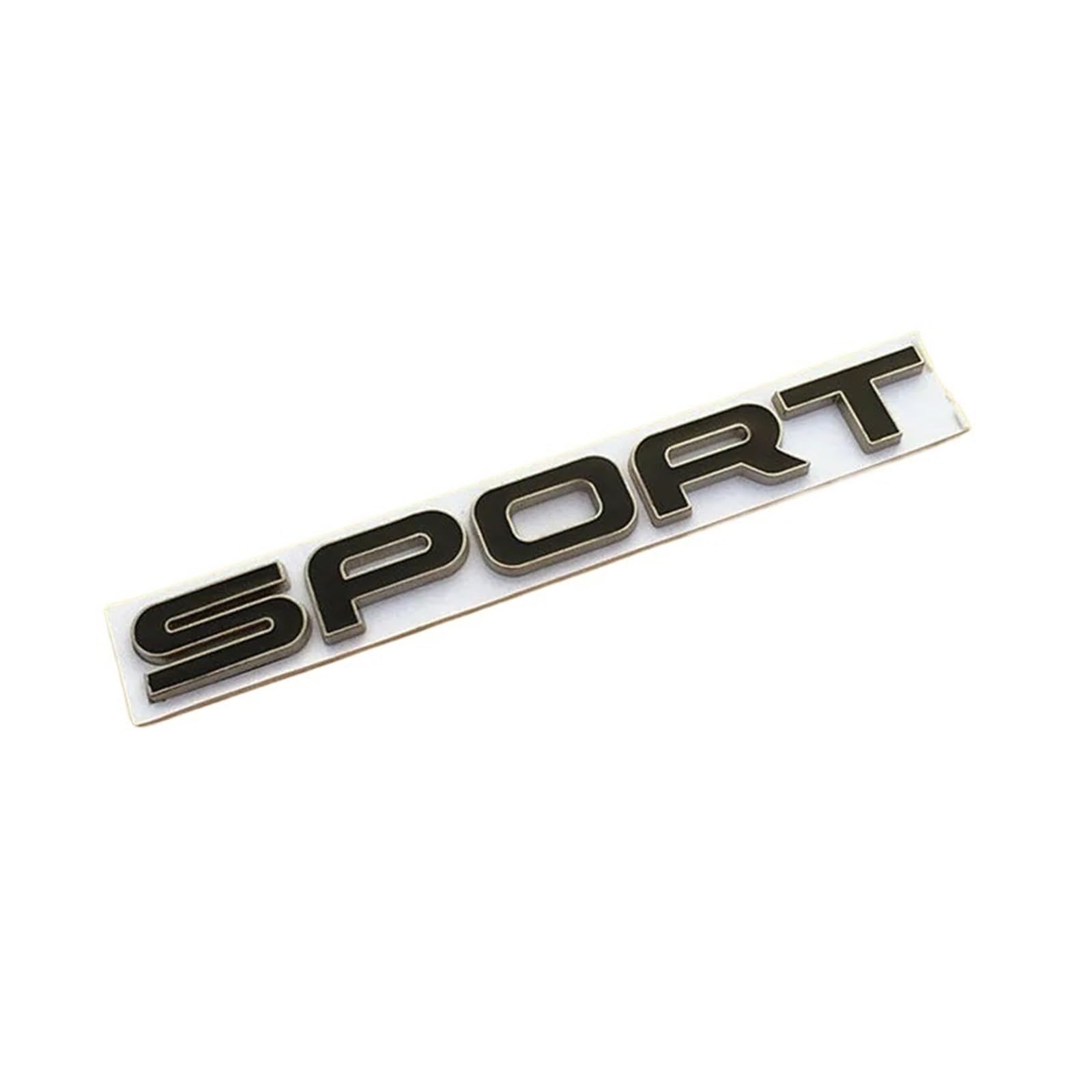 AQXYWQOL 3D Metall Sport Logo Hinten Kofferraum Kofferraum Emblem Abzeichen Seite Kotflügel Aufkleber Aufkleber Farbe ist konstant, verblasst nicht und beschädigt(Black Silver) von AQXYWQOL