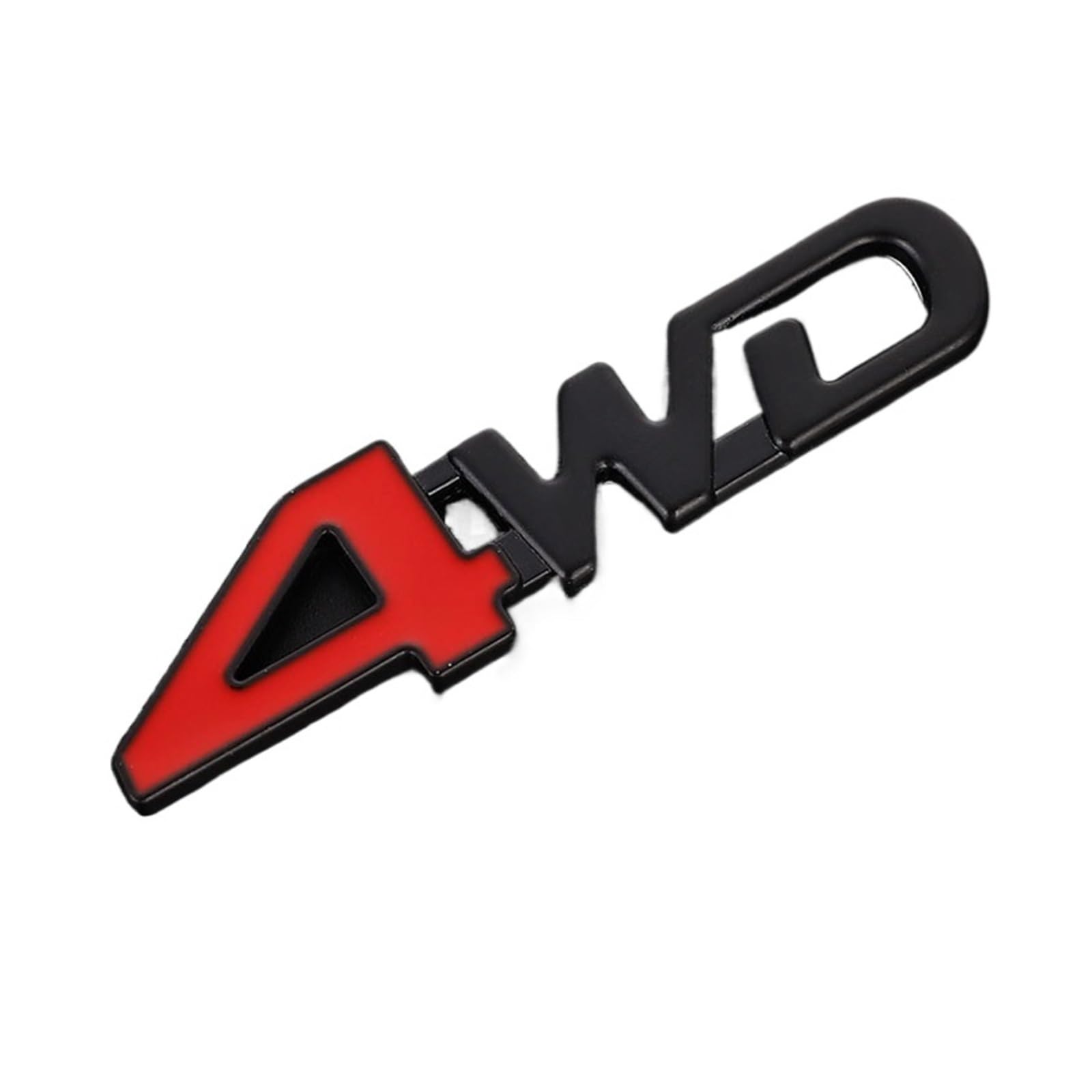 AQXYWQOL 3D-Metallaufkleber, 4WD-Emblem, 4x4-Abzeichen, kompatibel mit ASX CRV, Accord, Civic, Grand Vitara, Swift Farbe ist konstant, verblasst nicht und beschädigt(Black) von AQXYWQOL