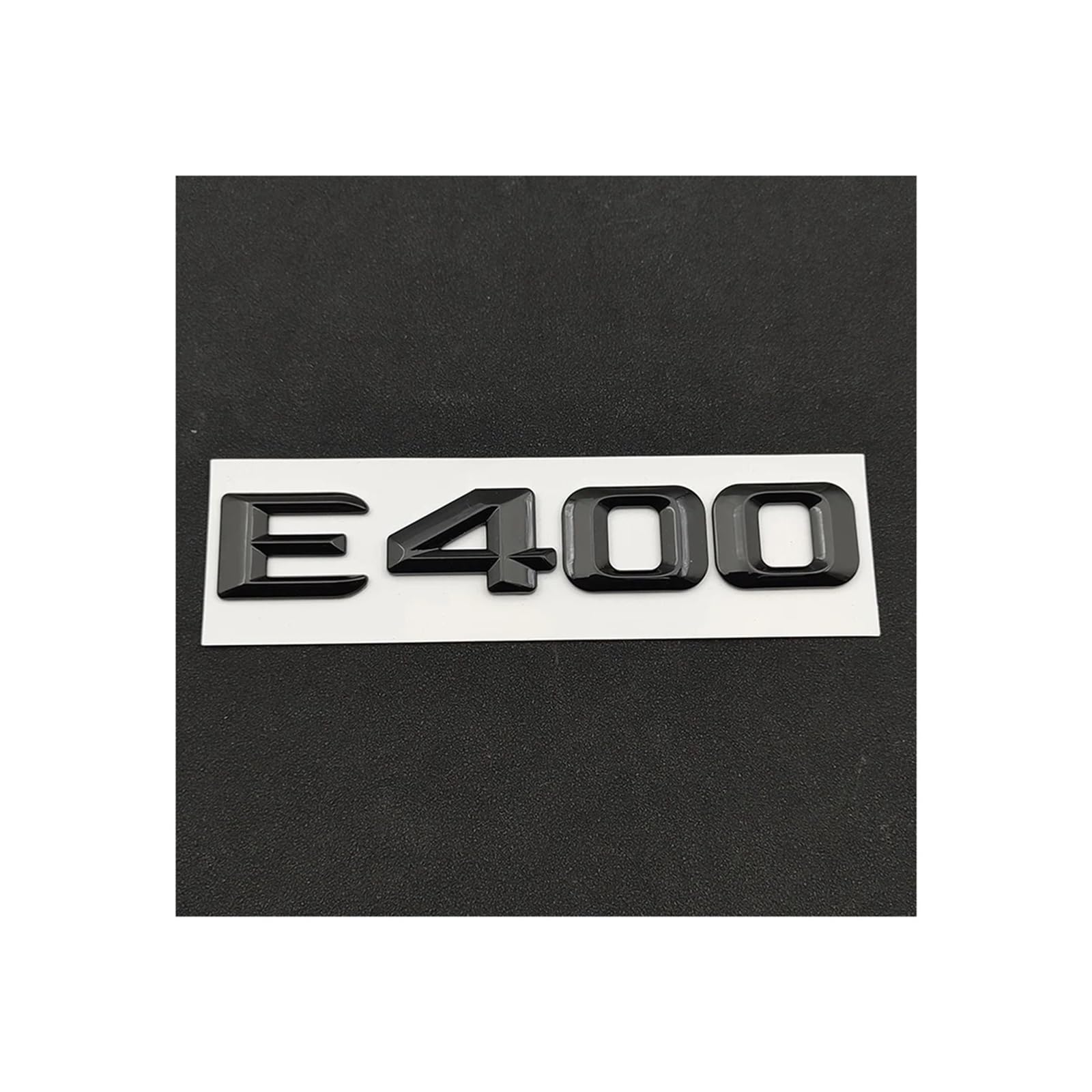 AQXYWQOL 3D Selbstklebende Buchstaben-Autoaufkleber, kompatibel mit E200 E220 E260 E320 E350 W212 W213 CDI 4matic Emblem Logo Kofferraumzubehör Farbe ist konstant, verblasst nicht und beschädigt(E400 von AQXYWQOL