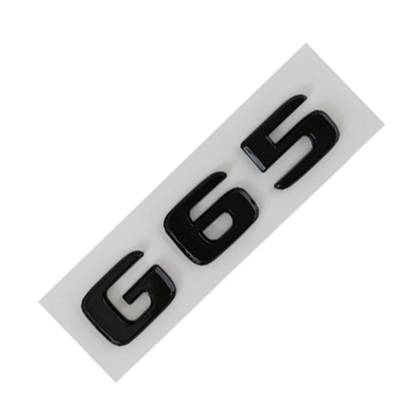 AQXYWQOL 3d ABS Chrom Buchstaben Auto Zubehör Hinten Stamm Abzeichen Aufkleber C43 C63 G65 Emblem Logo Kompatibel mit C63 W205 w204 G65 W463 Farbe ist konstant, verblasst nicht und beschädigt(G65 Glos von AQXYWQOL