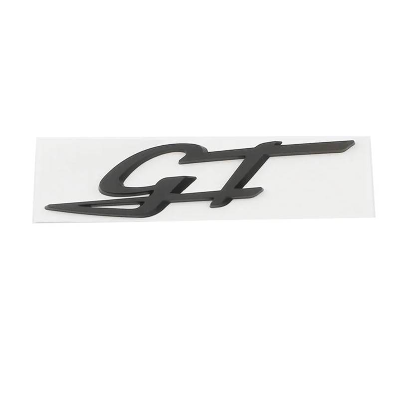 AQXYWQOL Auto 3D Metall GT Logo Abzeichen Emblem Aufkleber Aufkleber Kompatibel mit Levante Quattroporte Ghibli Modena GT MC20 Styling Zubehör Farbe ist konstant, verblasst nicht und beschädigt(Matte von AQXYWQOL
