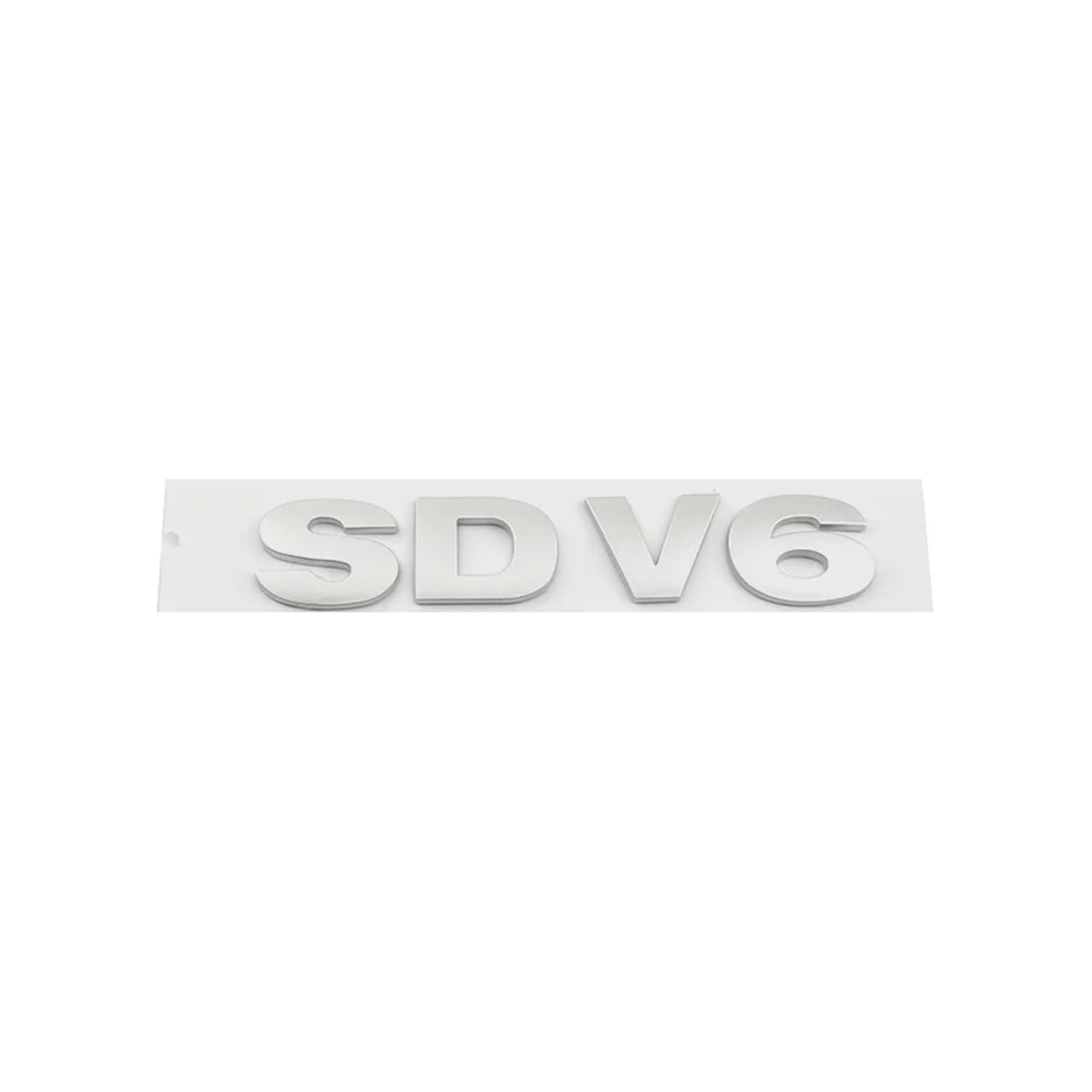 AQXYWQOL Auto SDV6 SDV8 Kofferraum-Kotflügel-Logo-Abzeichen-Emblem-Aufkleber, kompatibel mit Sport 4-Zubehör Farbe ist konstant, verblasst nicht und beschädigt(SDV6 Matte Silver) von AQXYWQOL
