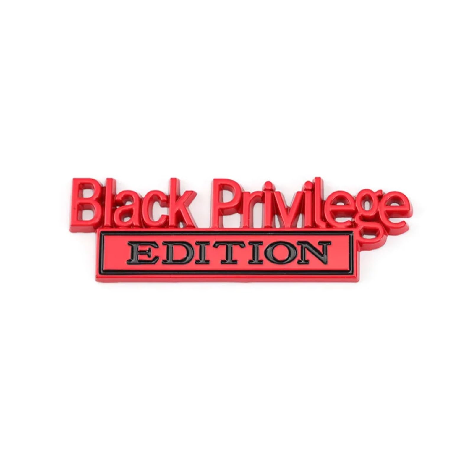AQXYWQOL Schwarzer Privilege Edition-Abzeichen-Emblem-Aufkleber for Kühlergrill, kompatibel mit F150 F250 F350 / Silverado 1500 2500 / C10 C15 Farbe ist konstant, verblasst nicht und beschädigt(Black von AQXYWQOL
