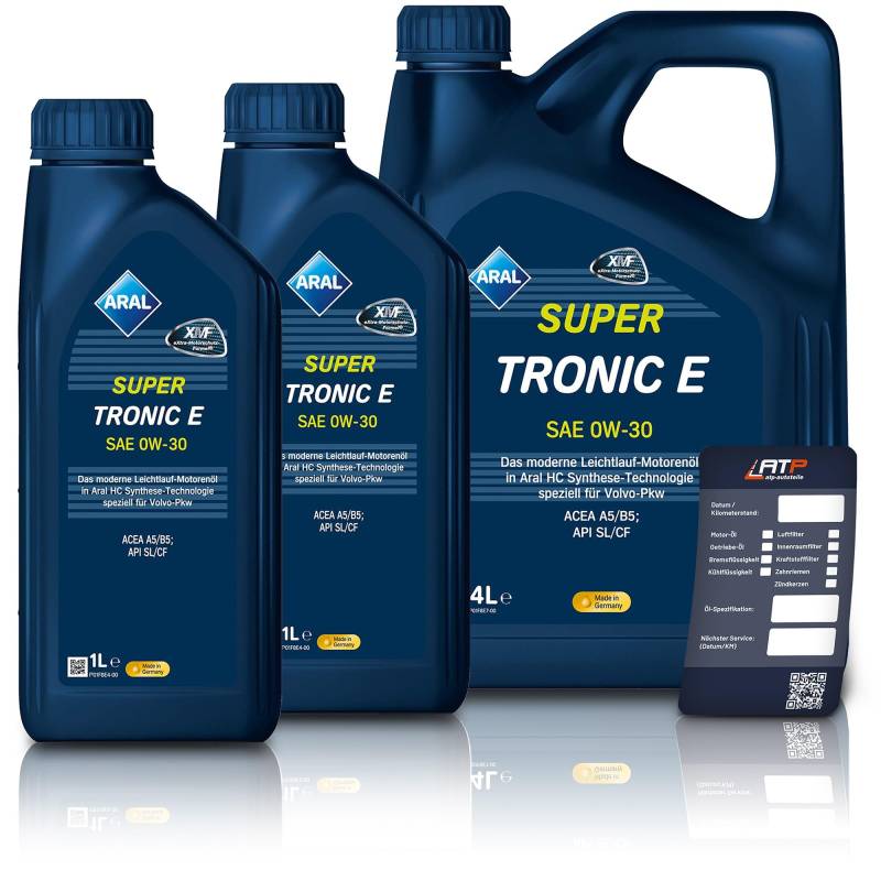 2x 1 L + 4 L = 6 LITER ARAL SUPERTRONIC SUPER TRONIC E 0W-30 MOTOR-ÖL MOTOREN-ÖL von ARAL