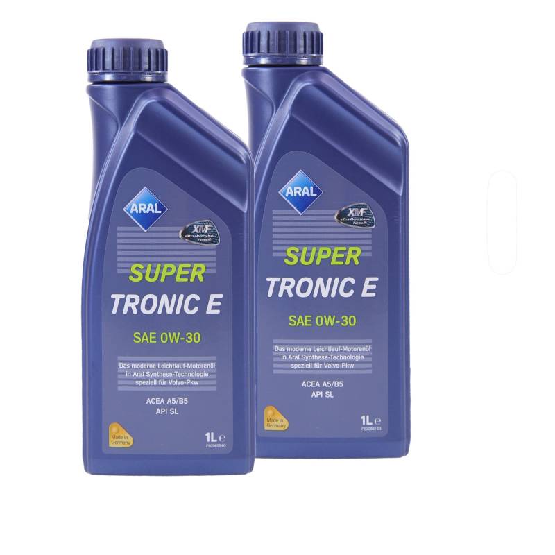 2x 1 L LITER ARAL SUPERTRONIC SUPER TRONIC E 0W-30 MOTOR-ÖL MOTOREN-ÖL 31744120 von ARAL