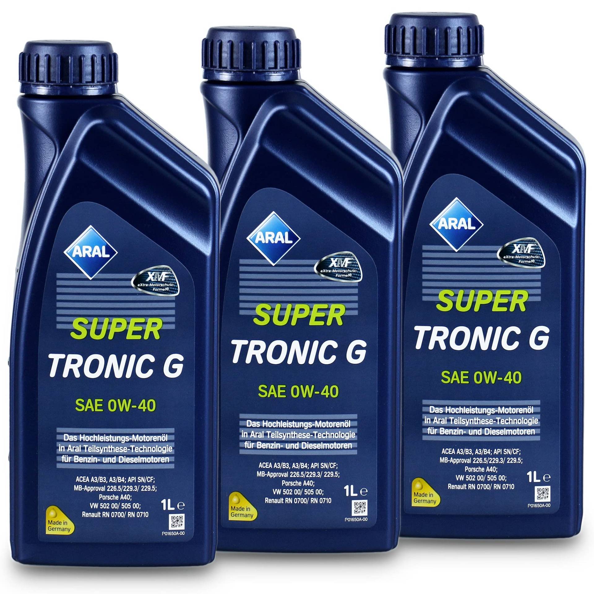 3x 1 L Liter Aral SuperTronic G 0W-40 Motor-Öl Motoren-Öl von ARAL