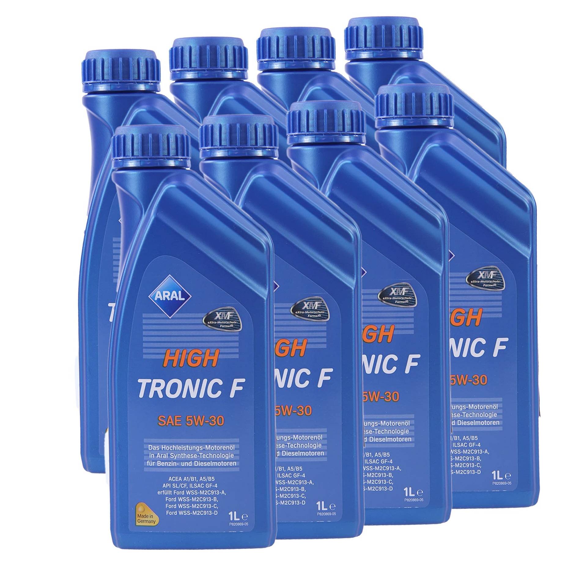 8x 1 L Liter ARAL HighTronic F 5W-30 Motoröl von ARAL