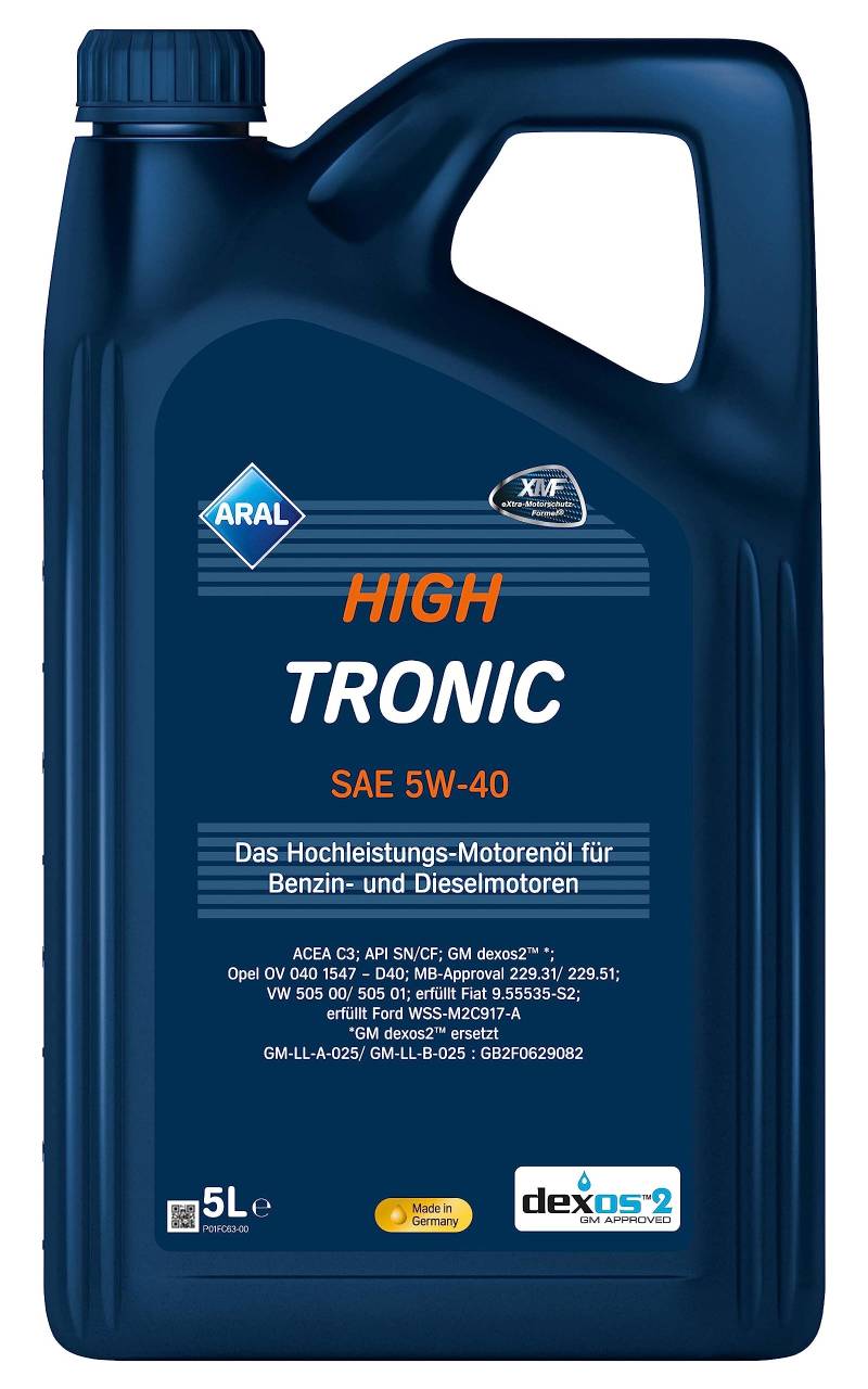 Aral HighTronic 5W-40 Motoröl, 5L von ARAL