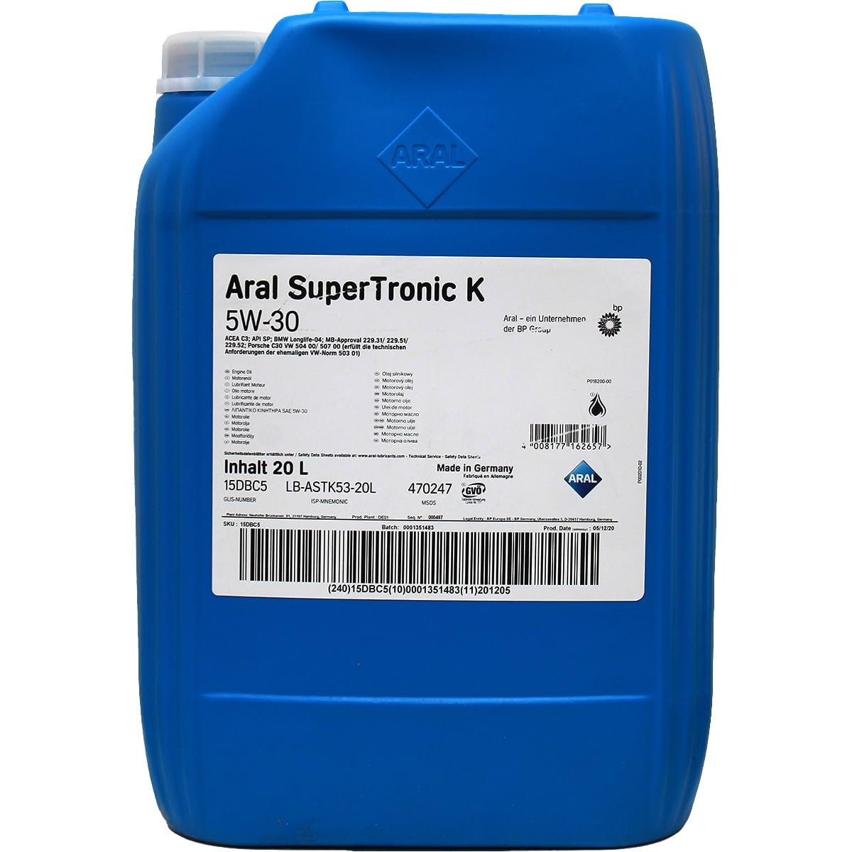 SuperTronic K 5W-30, 20L LB von ARAL