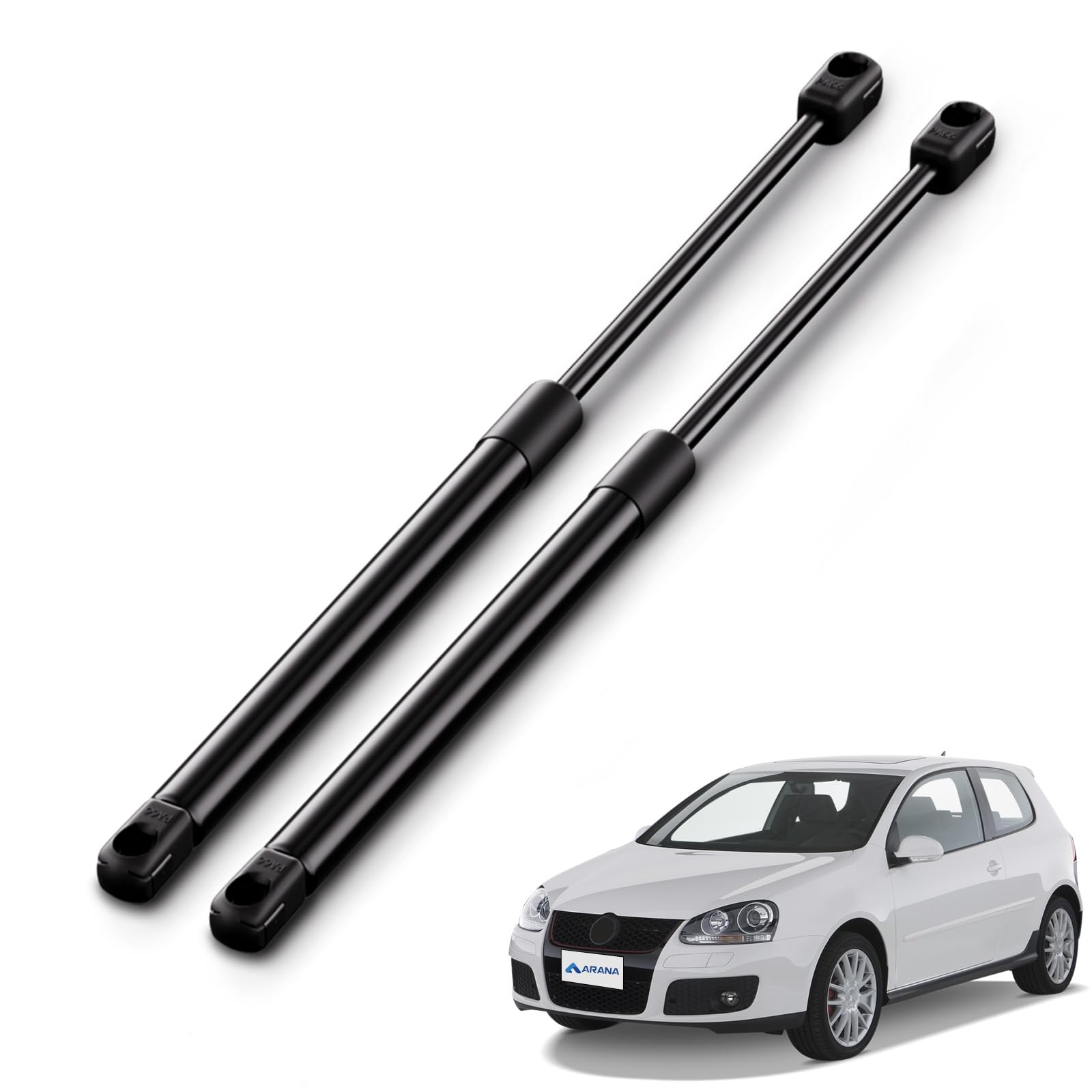 Arana Gasdruckfeder Heckklappendämpfer Kofferraum Kompatibel mit Volkswagen Golf V 1K1 2006-2009 Gasdruckdämpfer Gasfeder Ersatzteil, 2 Stück von ARANA