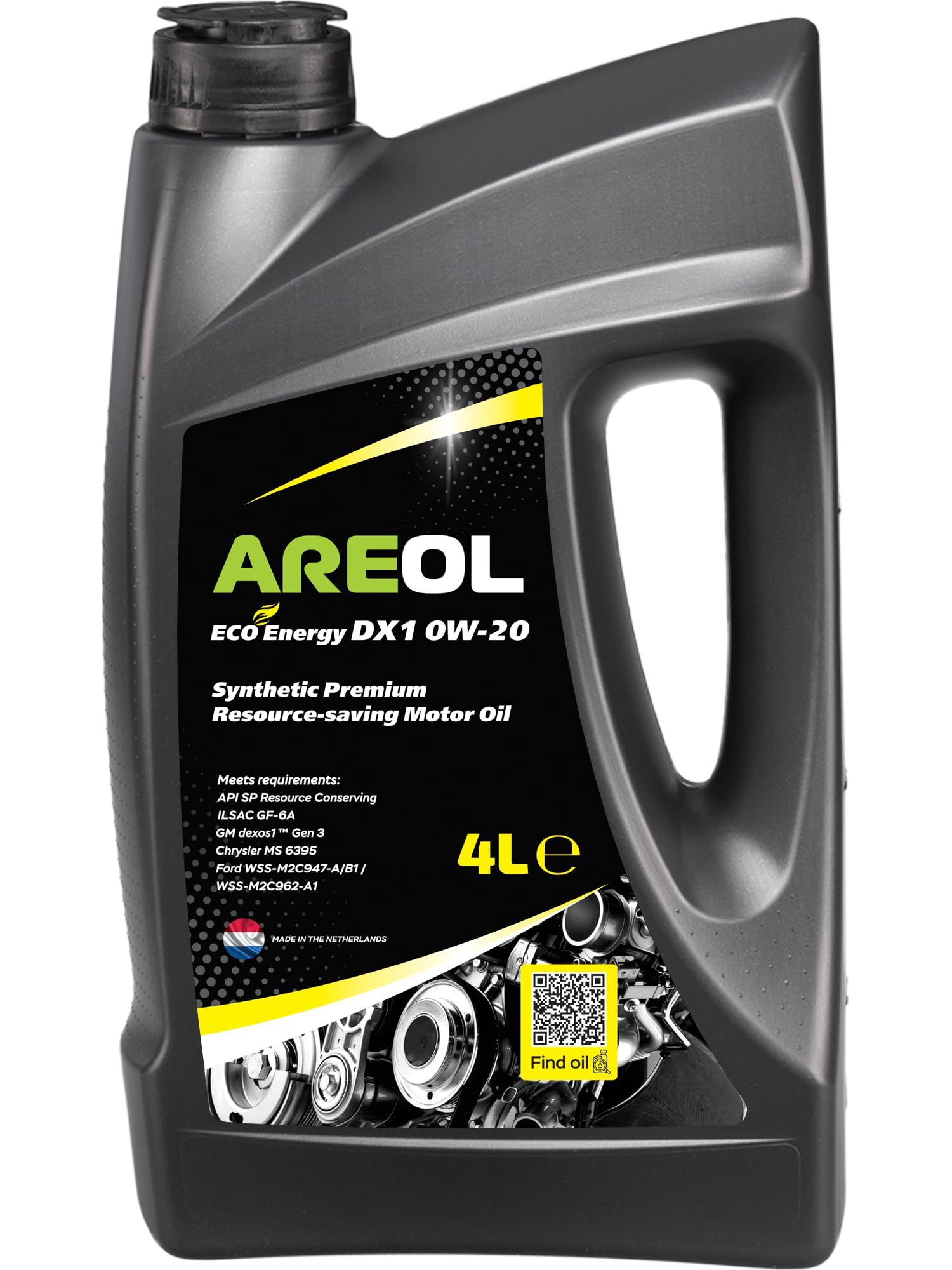 AREOL ECO Energy DX1 0W-20 Motoröl, 4 Liter von AREOL