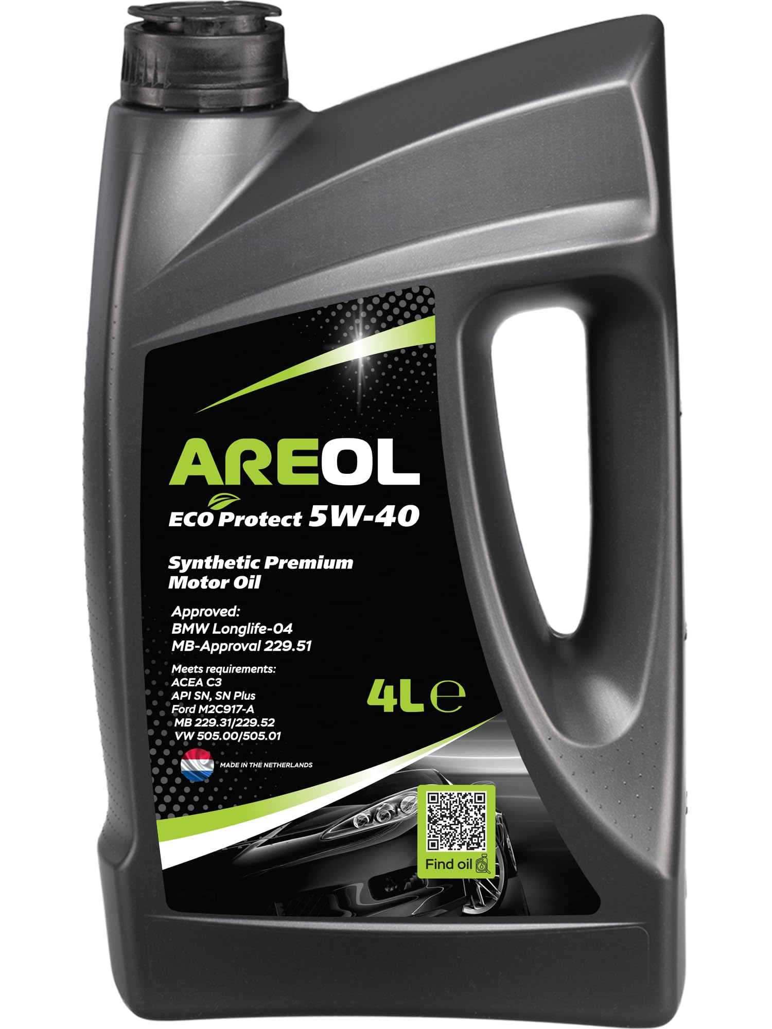 AREOL ECO Protect 5W-40 Motoröl, 4 Liter von AREOL