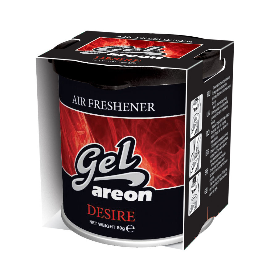 12x Original Areon Gel CAN Duftdose Duftbaum Lufterfrischer + DECKEL Sehnsucht von AREON