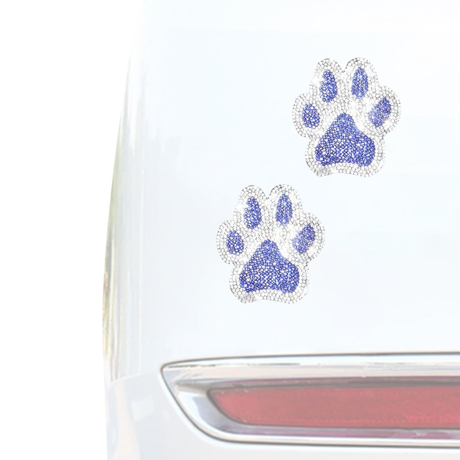 Paw Print Stickers | Dog Paw Print Car Stickers | Crystal Car Decoration Stickers | Sparkly Crystal Rhinestone Cat Paw Car Truck Decals | Bling Paw Decals for Car Bumper Window Laptops Decoration von ARIOU