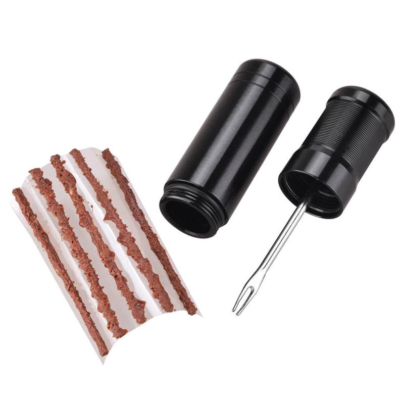 Reifenstecker-Reparatur-Set – Autoreifenreparatur-Set | Reifenpannen-Reparatur | Reifenflicken-Set, robuster Nagel | Zubehör für flache Reifenpannen-Reparatur – schwarzer Gummi, von ARIOU