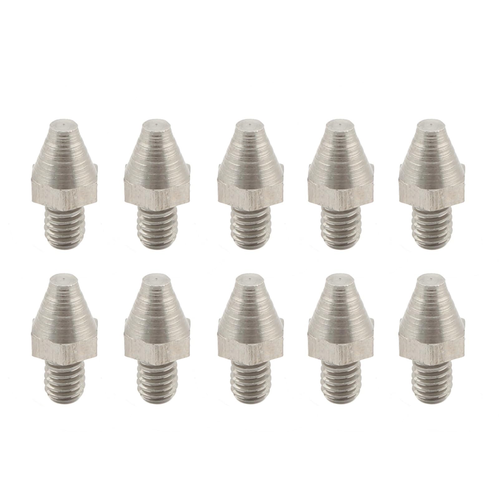 ARLEO Fußrasten Fußstützen Spikes Ersatz Stollen Pin Niet for M//X Fuß Peg Diele Bremspedal Shifter Pegs(10Pcs Silver) von ARLEO