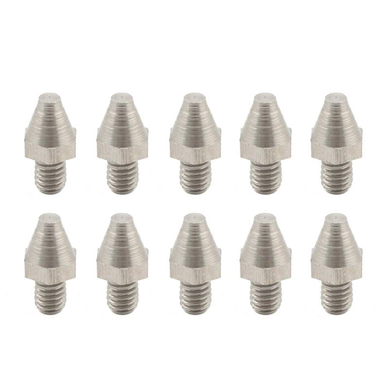 ARLEO Fußrasten Fußstützen Spikes Ersatz Stollen Pin Niet for M//X Fuß Peg Diele Bremspedal Shifter Pegs(10Pcs Silver) von ARLEO