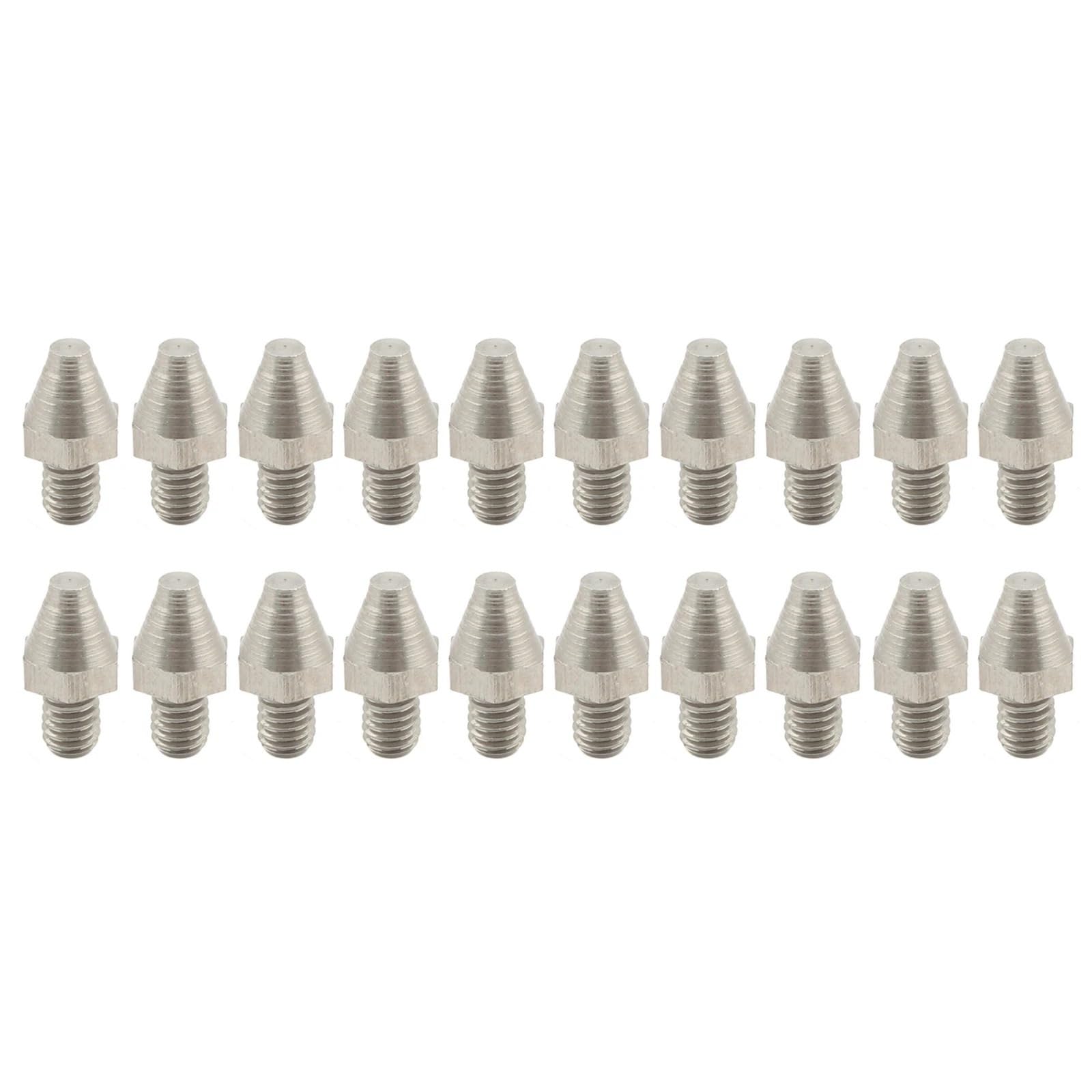 ARLEO Fußrasten Fußstützen Spikes Ersatz Stollen Pin Niet for M//X Fuß Peg Diele Bremspedal Shifter Pegs(20Pcs Silver) von ARLEO