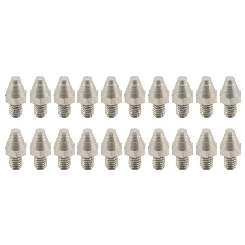 ARLEO Fußrasten Fußstützen Spikes Ersatz Stollen Pin Niet for M//X Fuß Peg Diele Bremspedal Shifter Pegs(20Pcs Silver) von ARLEO