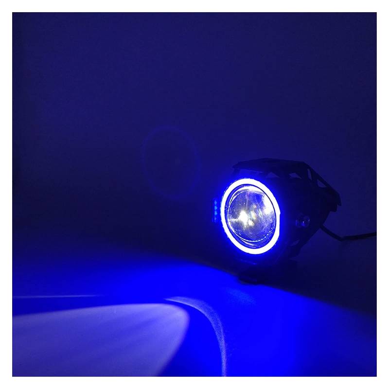 ARMERI HSL Für Honda CB650R CB125R CB400SF CB1100 CB600F CB1000R Motorrad Scheinwerfer Scheinwerfer Moto U7 LED Licht Motorradzubehör(Blue 1 Pair) von ARMERI