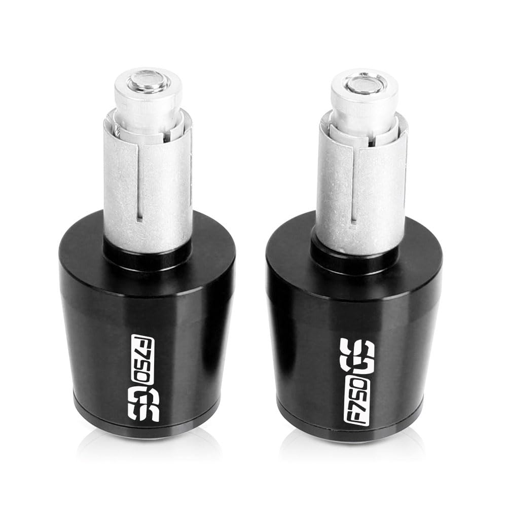 HSL 7/8" 22mm Motorrad Lenker Griffe Ende Griff Bar Kappe End Stecker Für BMW F750GS F750 GS 750 Abenteuer 2017-2023(Balck-Balck) von ARMERI