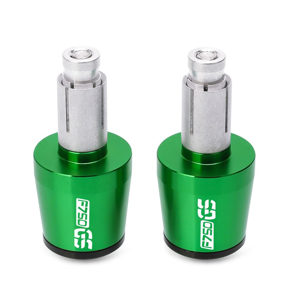 HSL 7/8" 22mm Motorrad Lenker Griffe Ende Griff Bar Kappe End Stecker Für BMW F750GS F750 GS 750 Abenteuer 2017-2023(Green-Balck) von ARMERI