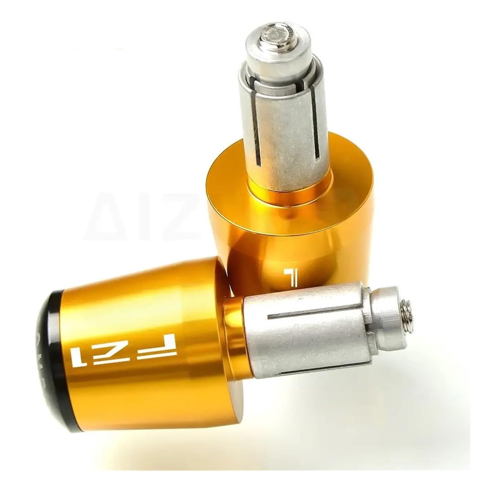 HSL CNC 7/8 Zoll 22 mm Motorradzubehör Lenker Griff Griff Griff Kappe für Yamaha FZ1 FZ 1000 Fazer 2006-2016 (Gold) von ARMERI