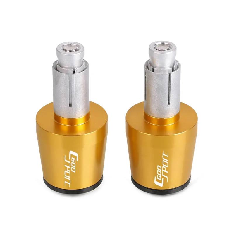 HSL FÜR BMW C600 Sport C600SPORT 2011-2017 7/8'' 22MM Motorrad Lenker Griffe Ende Stecker Griff Bar Ends Kappe(Gold) von ARMERI